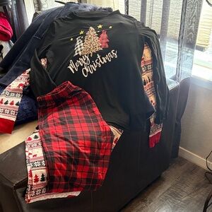 Christmas Pajama Set with Festive Patterns